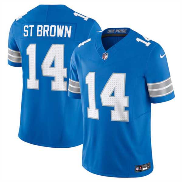 Men & Women & Youth Detroit Lions #14 Amon-Ra St. Brown Blue 2024 F.U.S.E. Vapor Limited Stitched Jersey->detroit lions->NFL Jersey